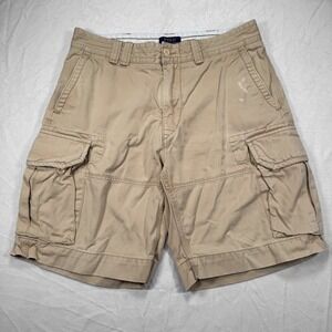 POLO RALPH LAUREN Men's Size 34 Tan 100% Cotton Classic Polo Chino Cargo Shorts